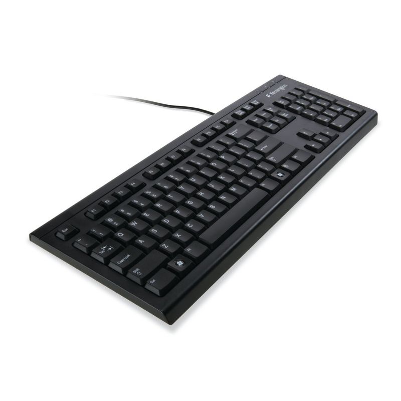 KENSINGTON-TECLADO-ALAMBRICO-ANTIDERRAME-FOR-LIFE-BLACK