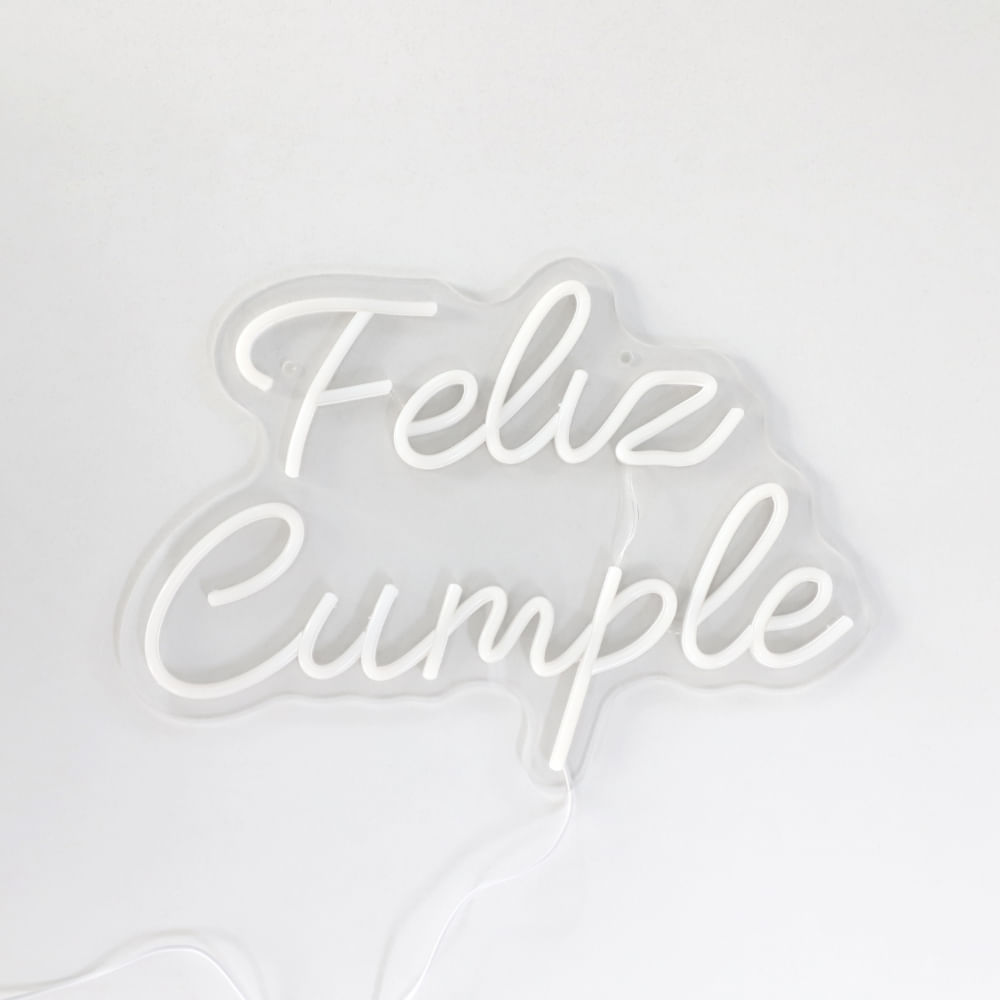 LETRERO ESTILO NEON FELIZ CUMPLE | smartstore.cl