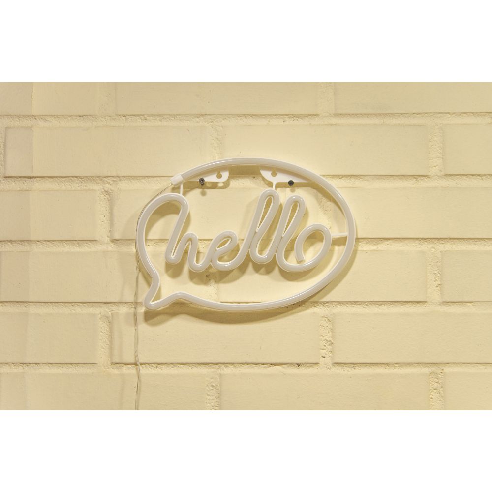 LETRERO ESTILO NEON HELLO (COLORES/USB/29,5X 20,6CM) | smartstore.cl